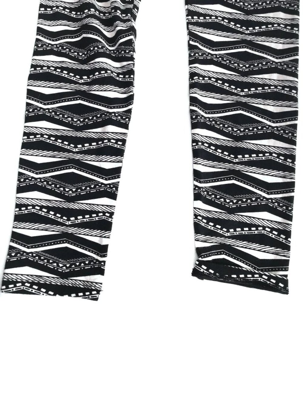 PINK Victoria's Secret VS Small Black White Geometric Cotton Dog Leggings - Picture 5 of 11